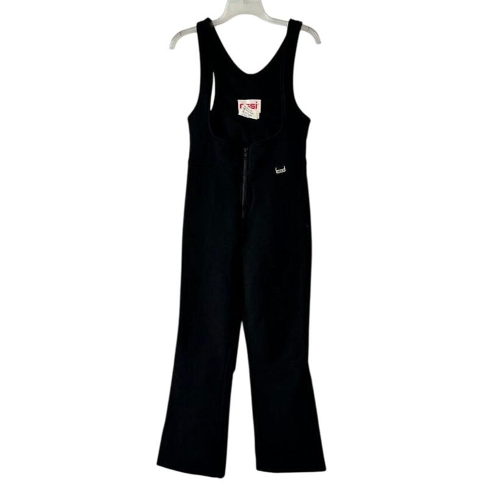 OSSI Snowwear Women’s Black One-Piece Ski Suit Size 10R Made in USA Vintage